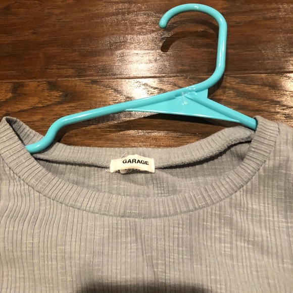 Garage Gray Ruffle Tee - Picture 2 of 2